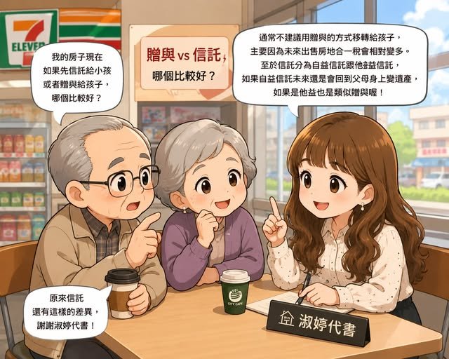 房子先贈與還是先信託？原來差這麼多