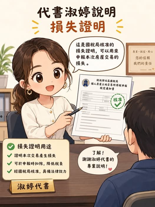 豪宅賠售1000萬，這筆損失未來可以抵稅嗎？