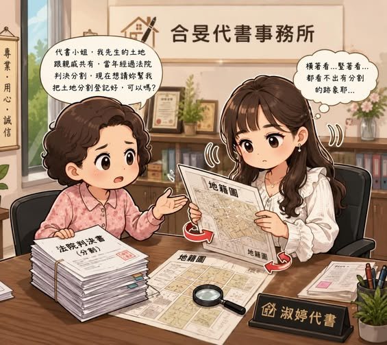法院都判了，土地就自動分好了嗎？